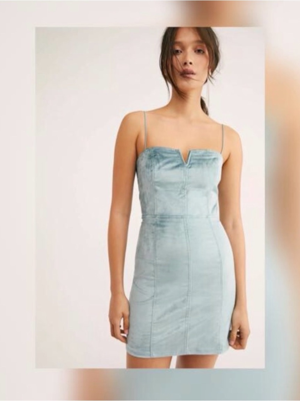 Free People Antoinette Velvet Mini Dress